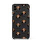 Treeing Walker Coonhound Icon with Name Apple iPhone Xs Max Impact Case Black Edge on Black Phone
