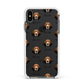 Treeing Walker Coonhound Icon with Name Apple iPhone Xs Max Impact Case White Edge on Black Phone