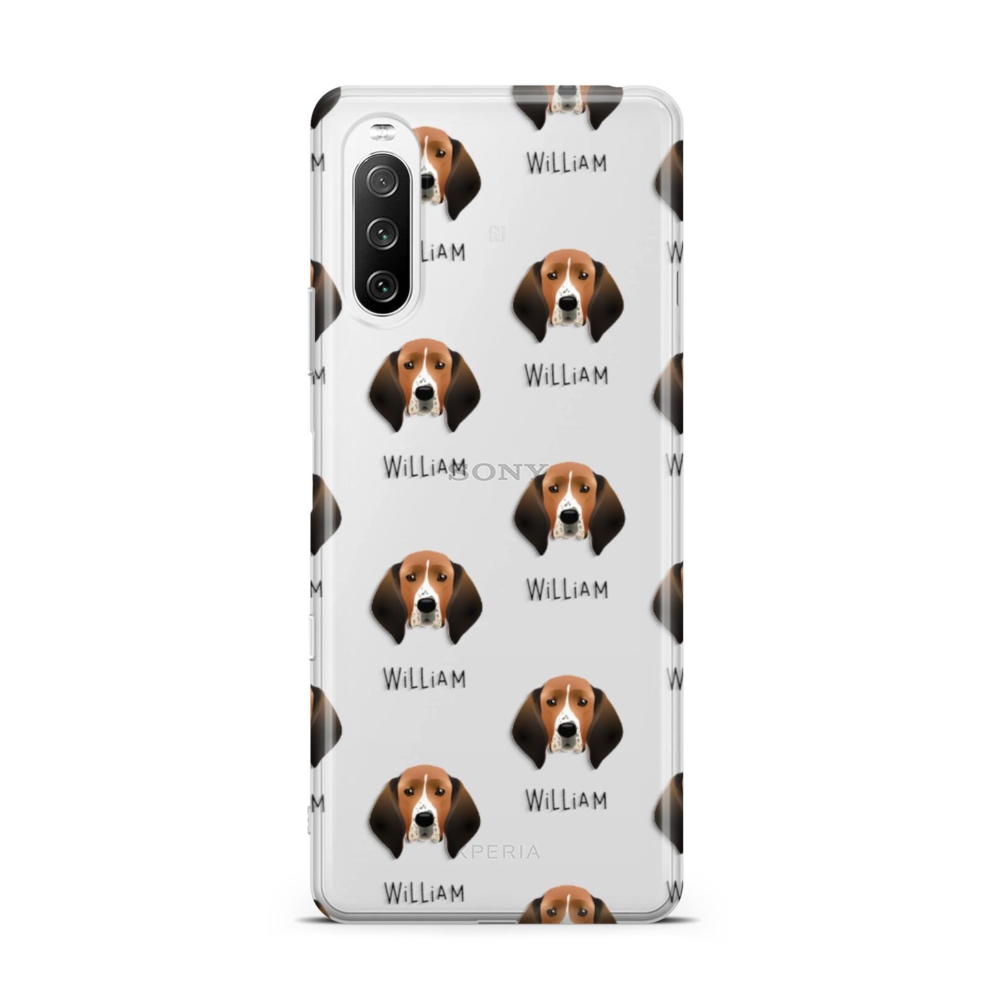 Treeing Walker Coonhound Icon with Name Sony Xperia 10 III Case