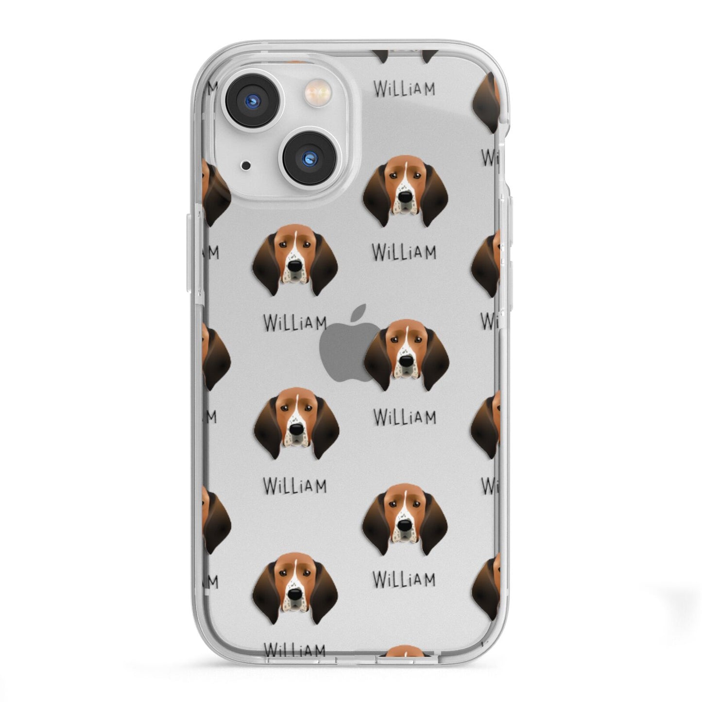 Treeing Walker Coonhound Icon with Name iPhone 13 Mini TPU Impact Case with White Edges