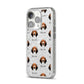 Treeing Walker Coonhound Icon with Name iPhone 14 Pro Glitter Tough Case Silver Angled Image