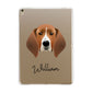 Treeing Walker Coonhound Personalised Apple iPad Gold Case