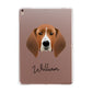 Treeing Walker Coonhound Personalised Apple iPad Rose Gold Case