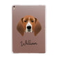 Treeing Walker Coonhound Personalised Apple iPad Rose Gold Case