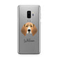 Treeing Walker Coonhound Personalised Samsung Galaxy S9 Plus Case on Silver phone