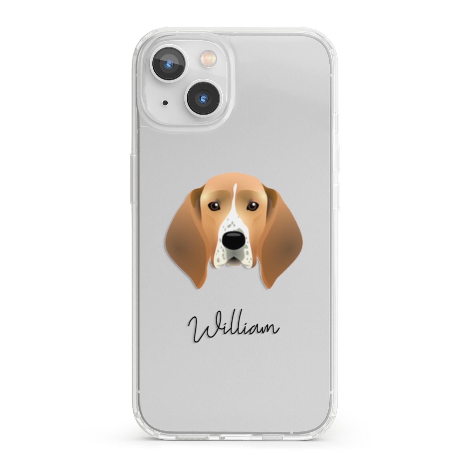 Treeing Walker Coonhound Personalised iPhone 13 Clear Bumper Case