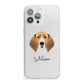 Treeing Walker Coonhound Personalised iPhone 13 Pro Max Clear Bumper Case