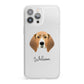 Treeing Walker Coonhound Personalised iPhone 13 Pro Max Clear Bumper Case