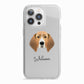 Treeing Walker Coonhound Personalised iPhone 13 Pro TPU Impact Case with White Edges