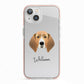 Treeing Walker Coonhound Personalised iPhone 13 TPU Impact Case with Pink Edges