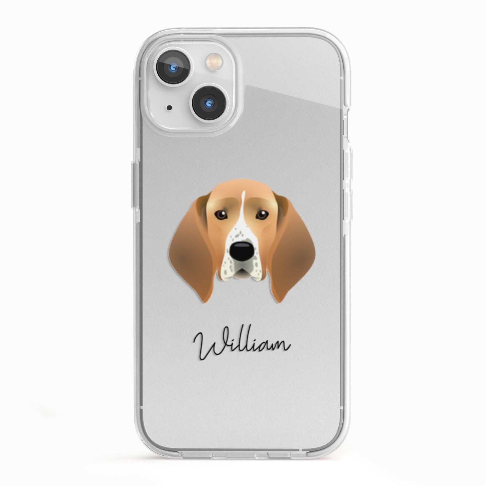 Treeing Walker Coonhound Personalised iPhone 13 TPU Impact Case with White Edges