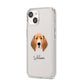 Treeing Walker Coonhound Personalised iPhone 14 Clear Tough Case Starlight Angled Image