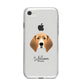 Treeing Walker Coonhound Personalised iPhone 8 Bumper Case on Silver iPhone