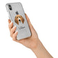 Treeing Walker Coonhound Personalised iPhone X Bumper Case on Silver iPhone Alternative Image 2