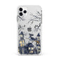 Treetop Halloween Witch Apple iPhone 11 Pro Max in Silver with White Impact Case