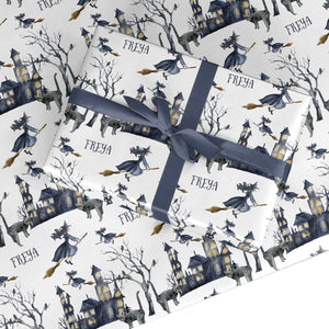 Treetop Halloween Witch Wrapping Paper