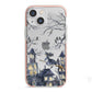 Treetop Halloween Witch iPhone 13 Mini TPU Impact Case with Pink Edges