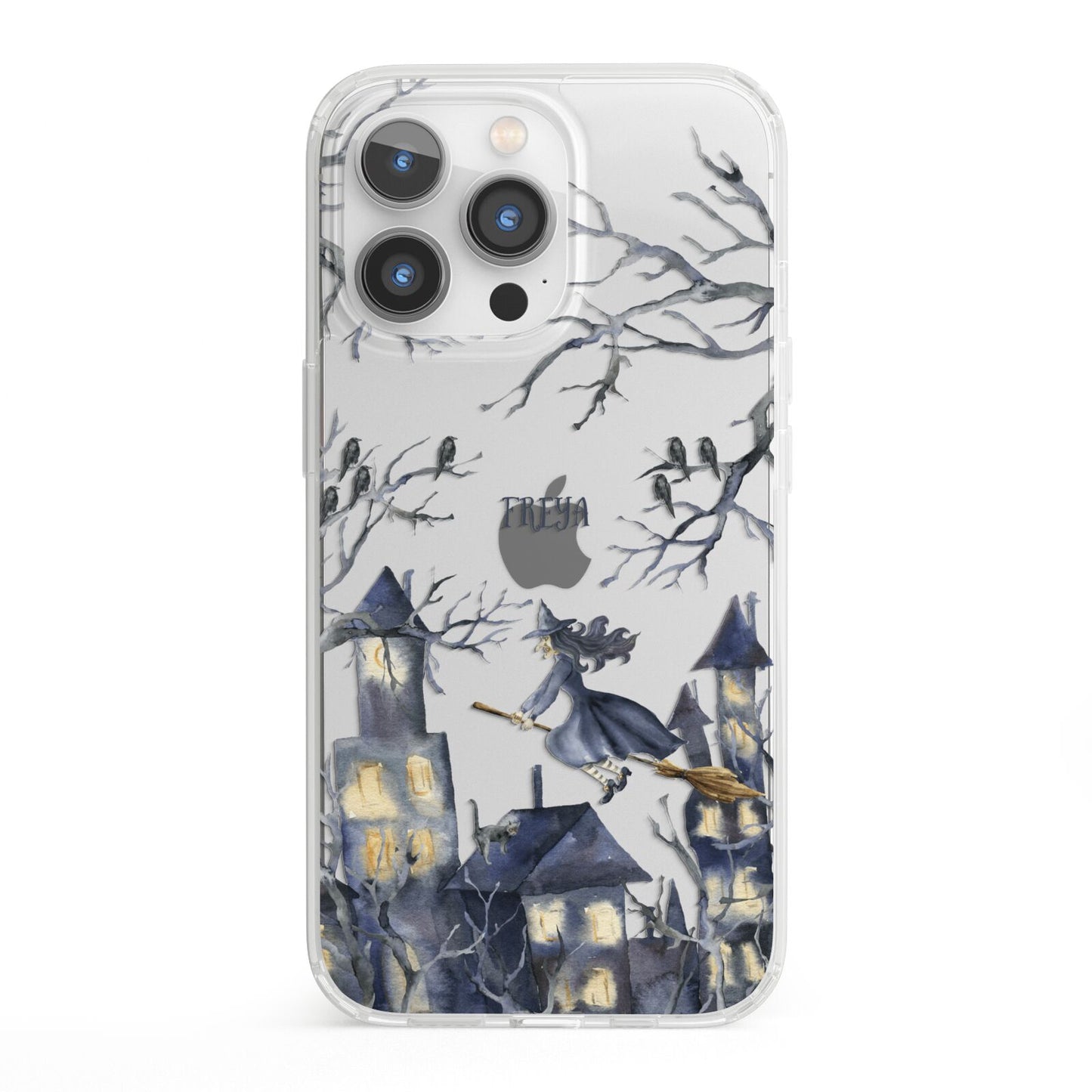 Treetop Halloween Witch iPhone 13 Pro Clear Bumper Case