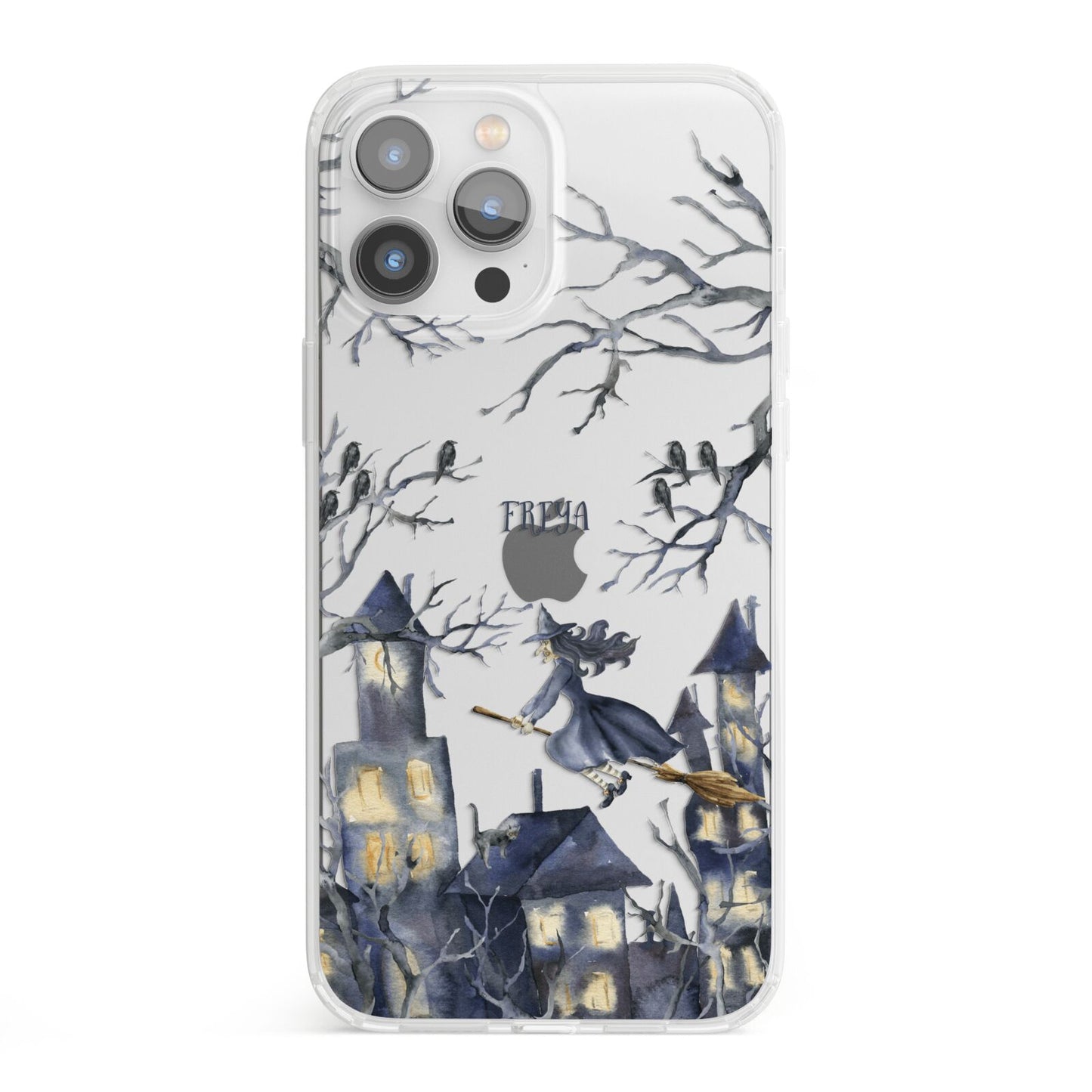 Treetop Halloween Witch iPhone 13 Pro Max Clear Bumper Case
