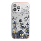 Treetop Halloween Witch iPhone 13 Pro Max TPU Impact Case with Pink Edges