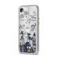 Treetop Halloween Witch iPhone 14 Pro Max Clear Tough Case Silver Angled Image