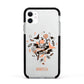 Trick or Treat Apple iPhone 11 in White with Black Impact Case
