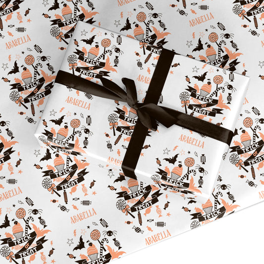 Trick or Treat Custom Wrapping Paper