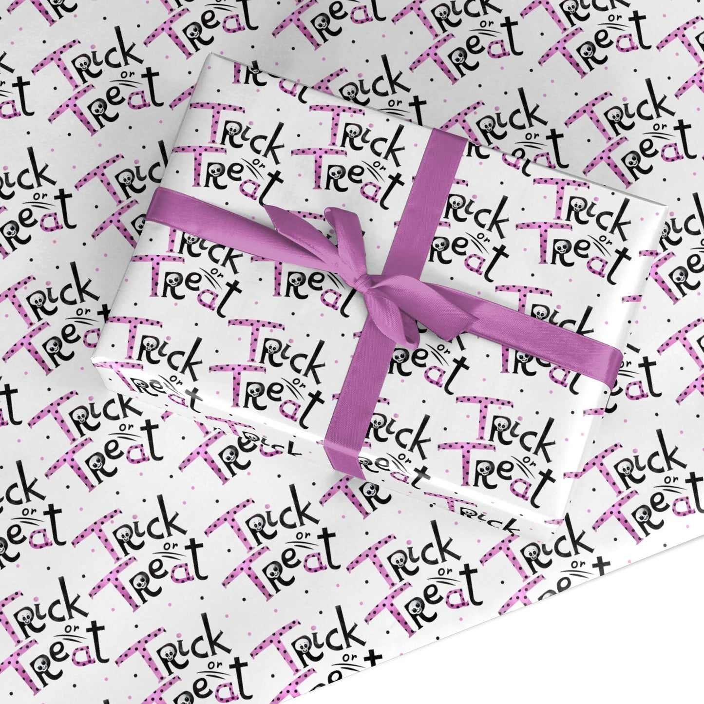 Trick or Treat Halloween Custom Wrapping Paper