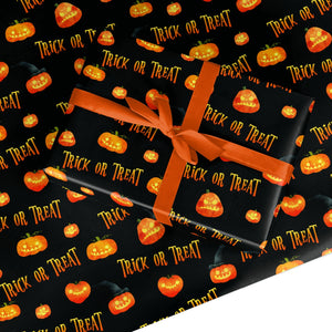Trick or Treat Pumpkin Wrapping Paper