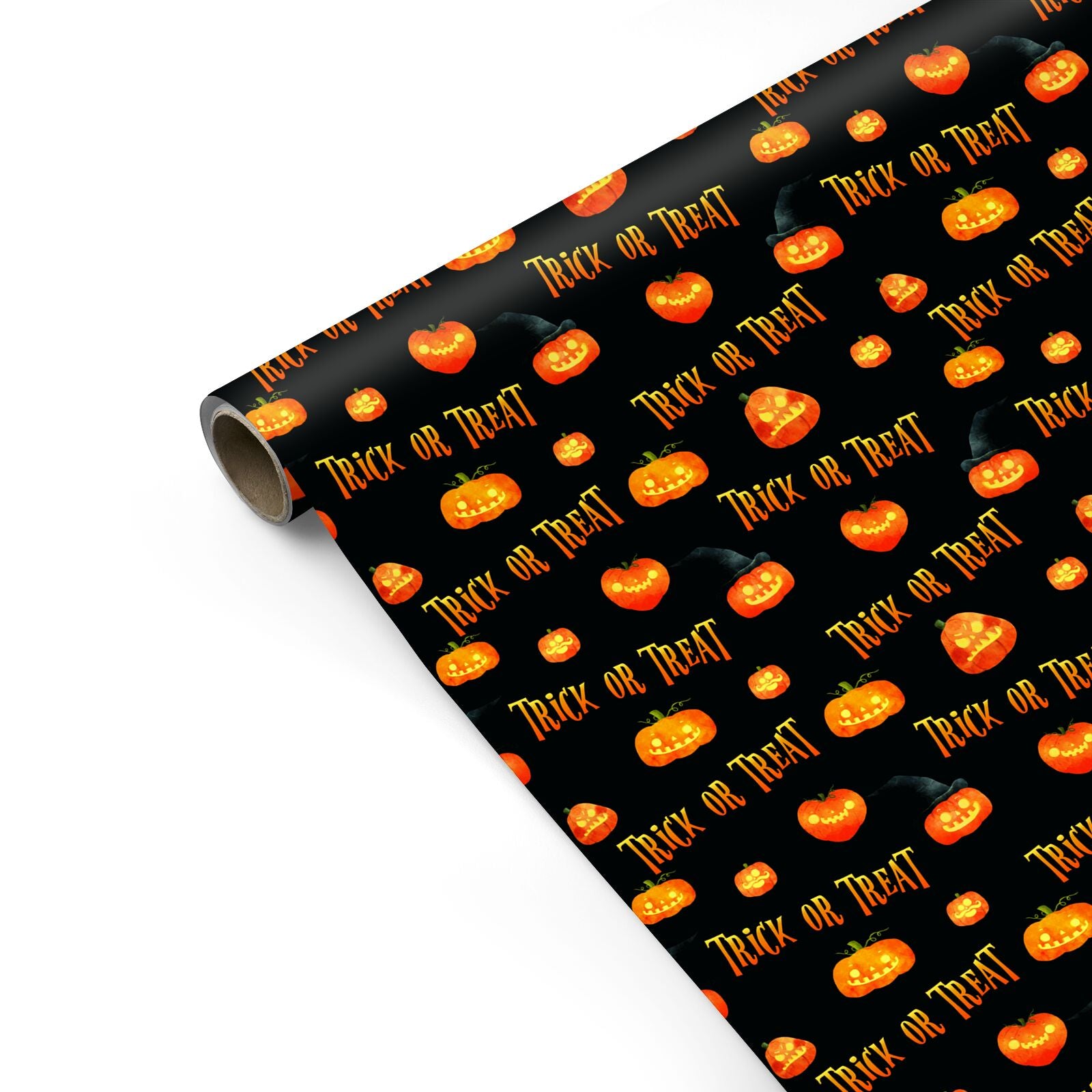 Trick or Treat Pumpkin Personalised Gift Wrap