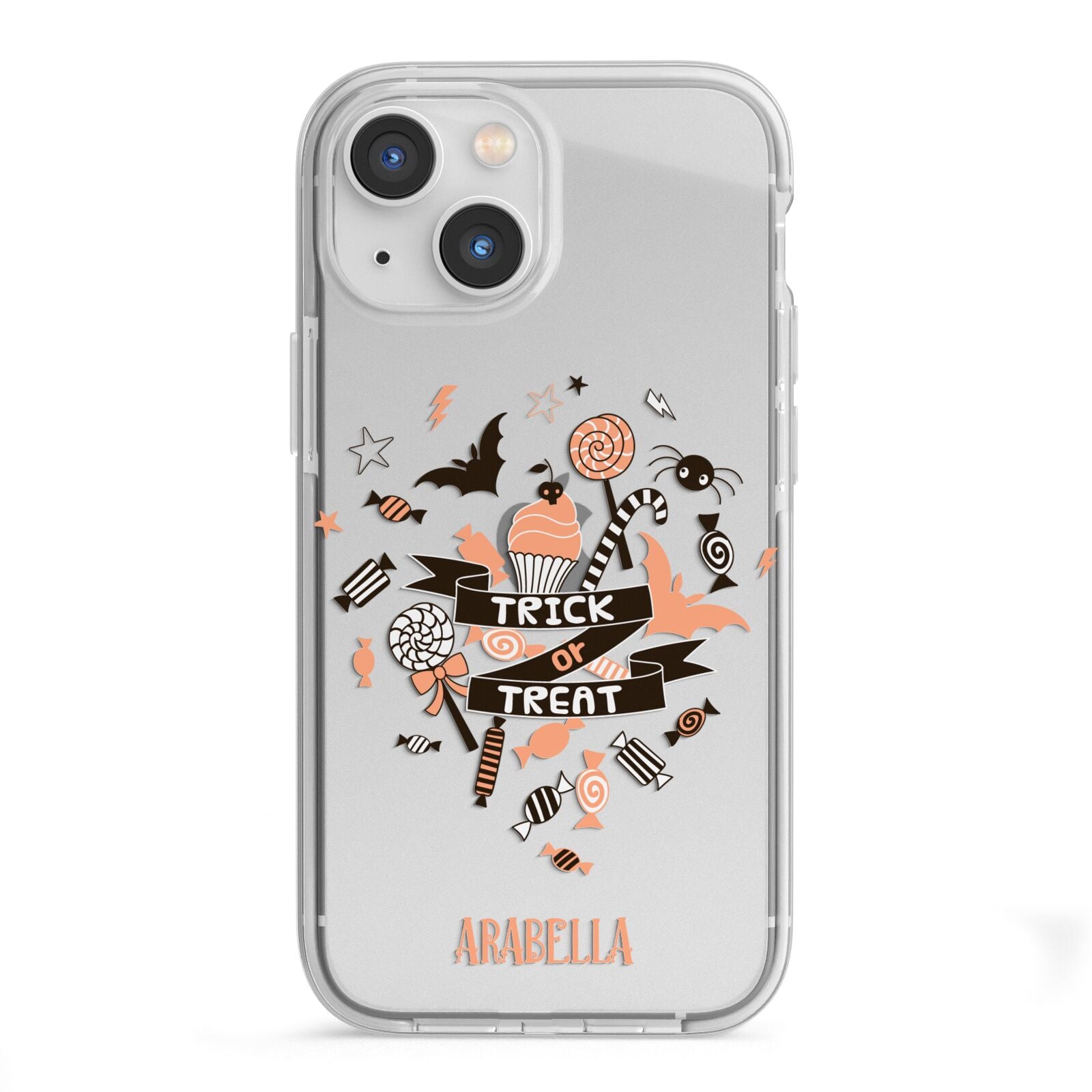 Trick or Treat iPhone 13 Mini TPU Impact Case with White Edges