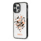 Trick or Treat iPhone 13 Pro Max Black Impact Case Side Angle on Silver phone