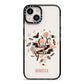 Trick or Treat iPhone 14 Black Impact Case on Silver phone