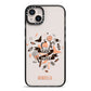 Trick or Treat iPhone 14 Plus Black Impact Case on Silver phone