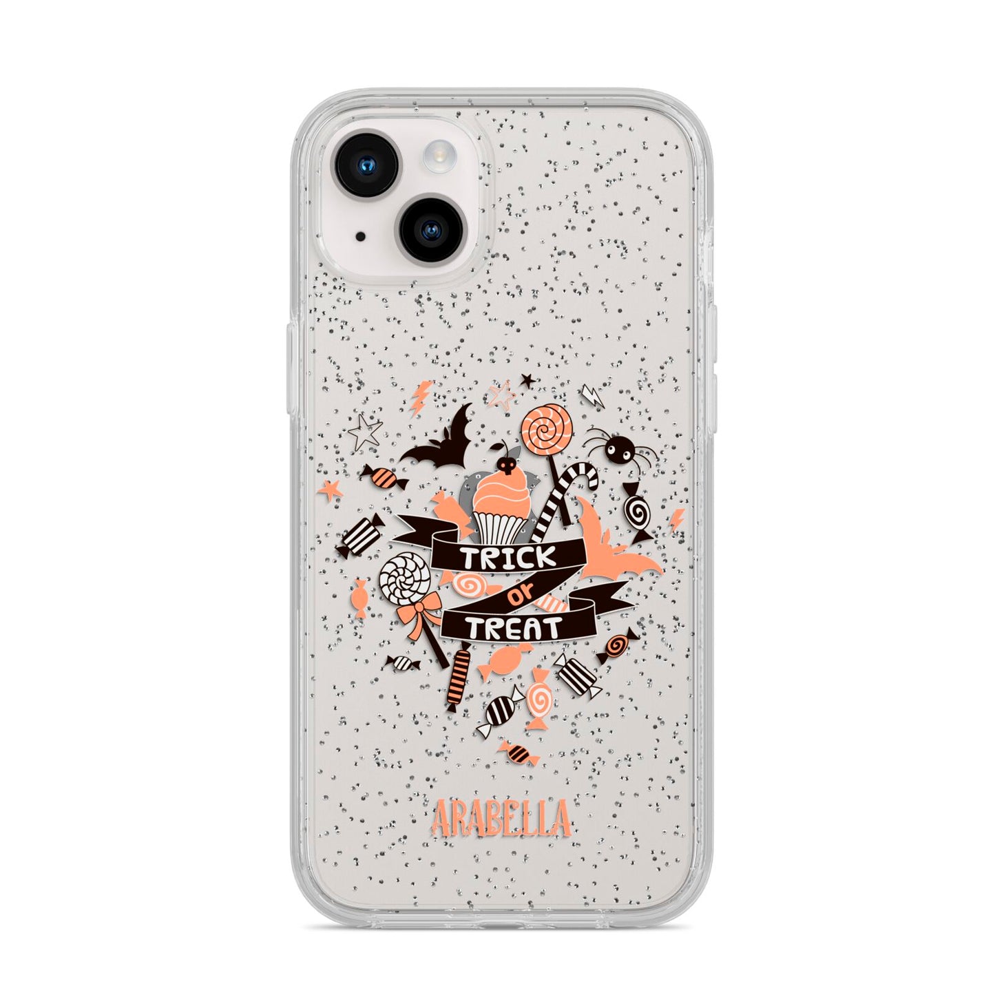 Trick or Treat iPhone 14 Plus Glitter Tough Case Starlight