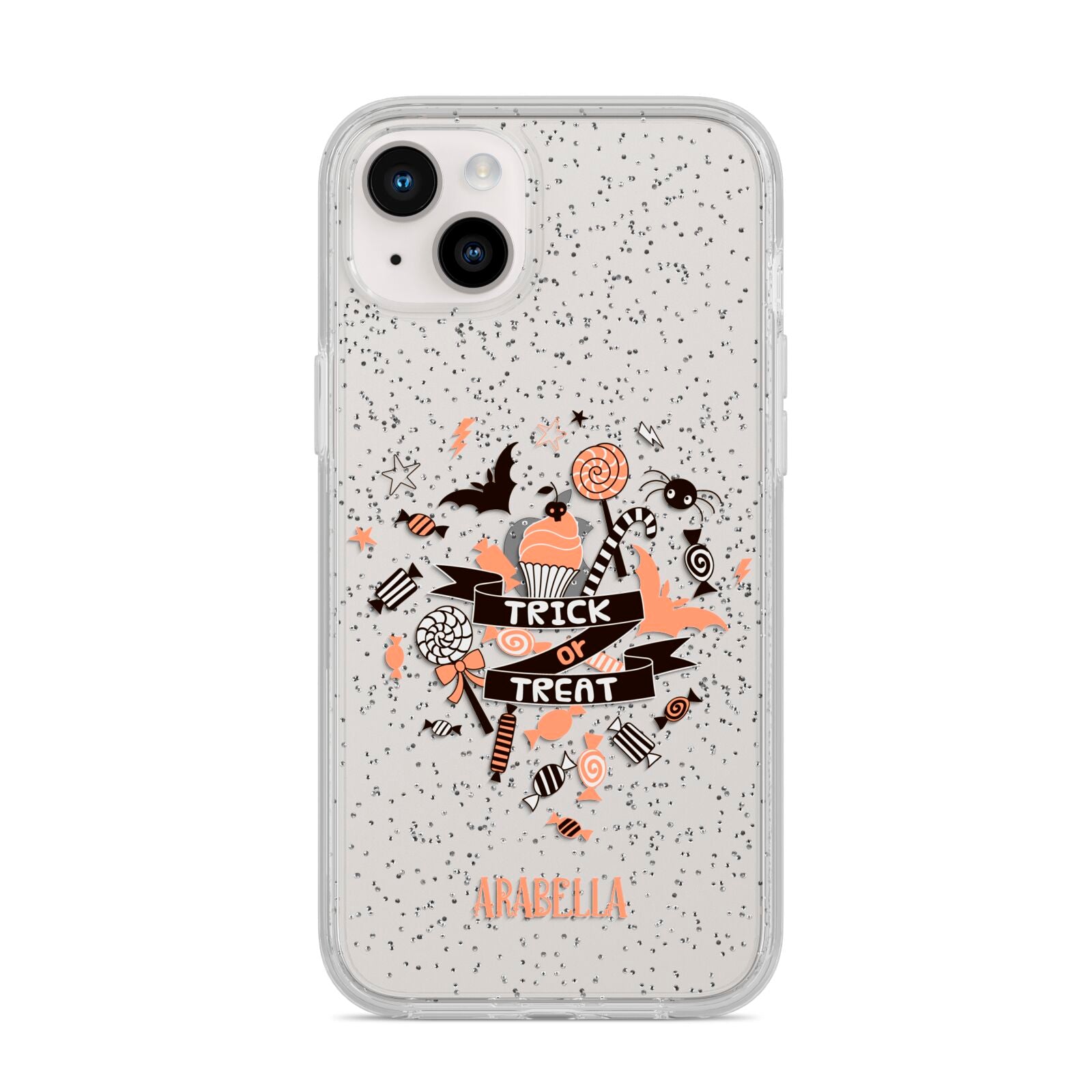 Trick or Treat iPhone 14 Plus Glitter Tough Case Starlight