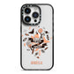 Trick or Treat iPhone 14 Pro Black Impact Case on Silver phone
