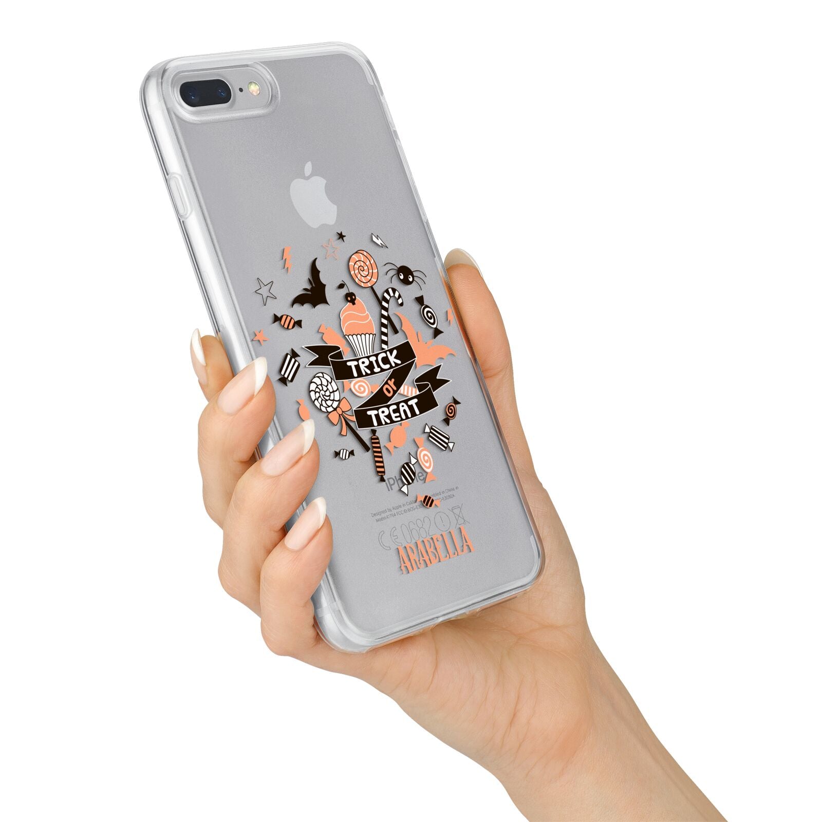 Trick or Treat iPhone 7 Plus Bumper Case on Silver iPhone Alternative Image
