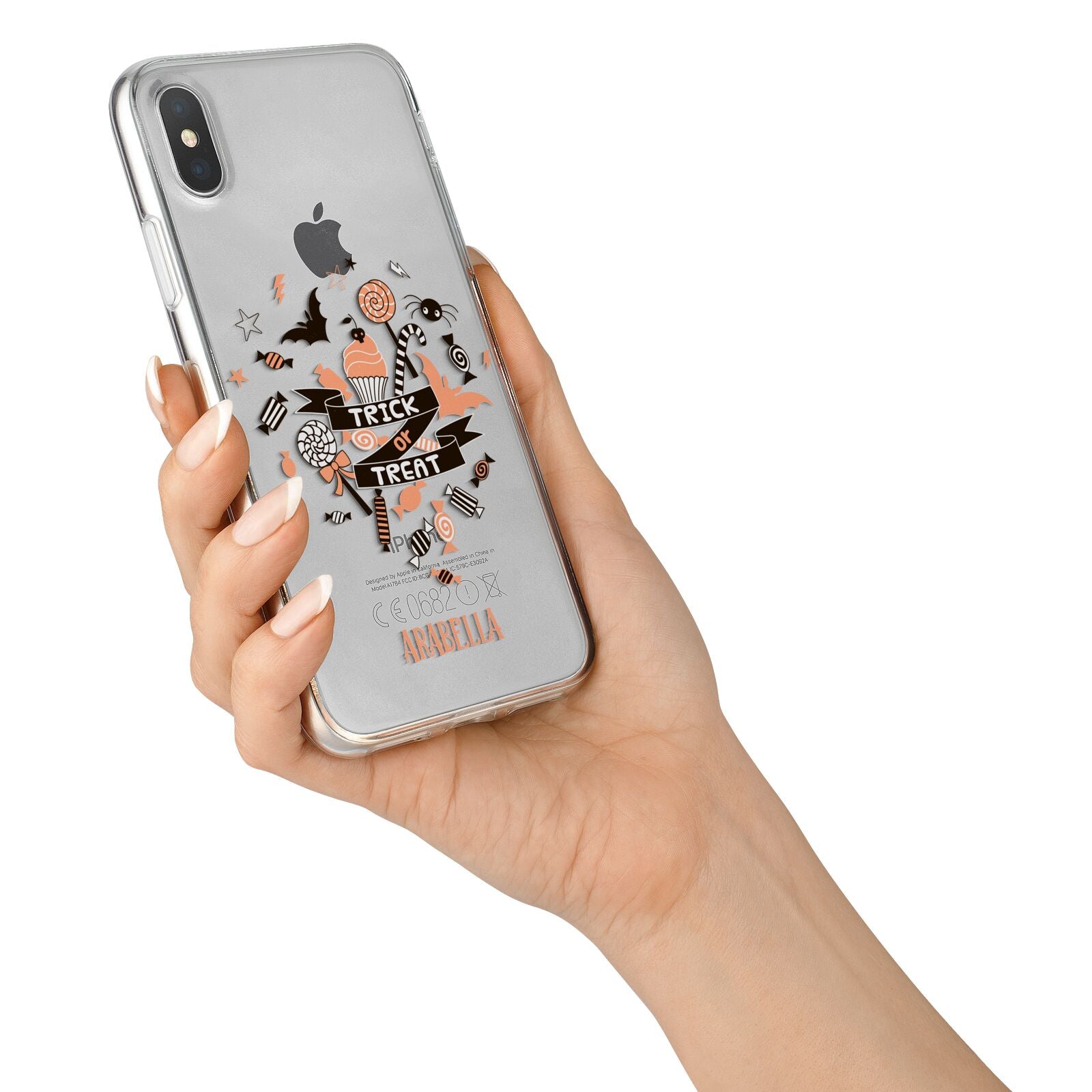 Trick or Treat iPhone X Bumper Case on Silver iPhone Alternative Image 2
