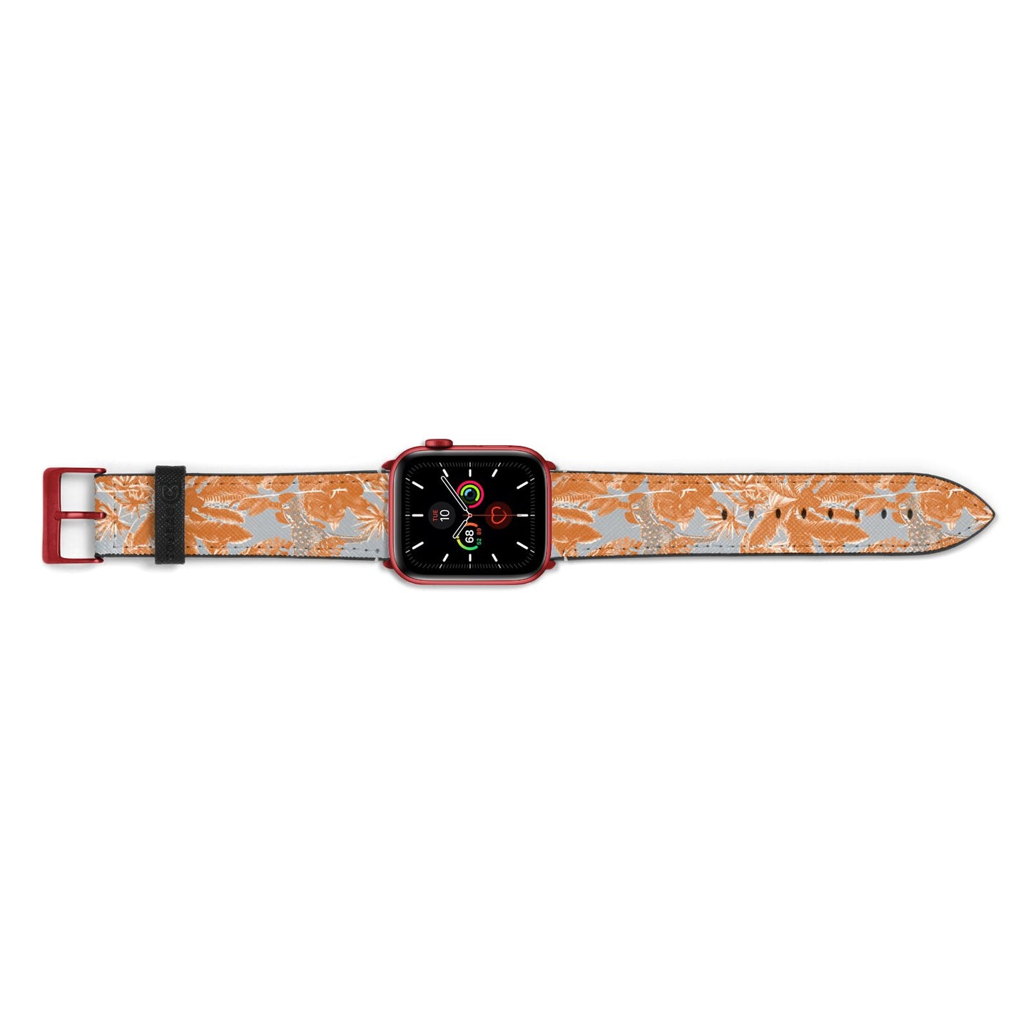 Tropical Apple Watch Strap Landscape Image Red Hardware