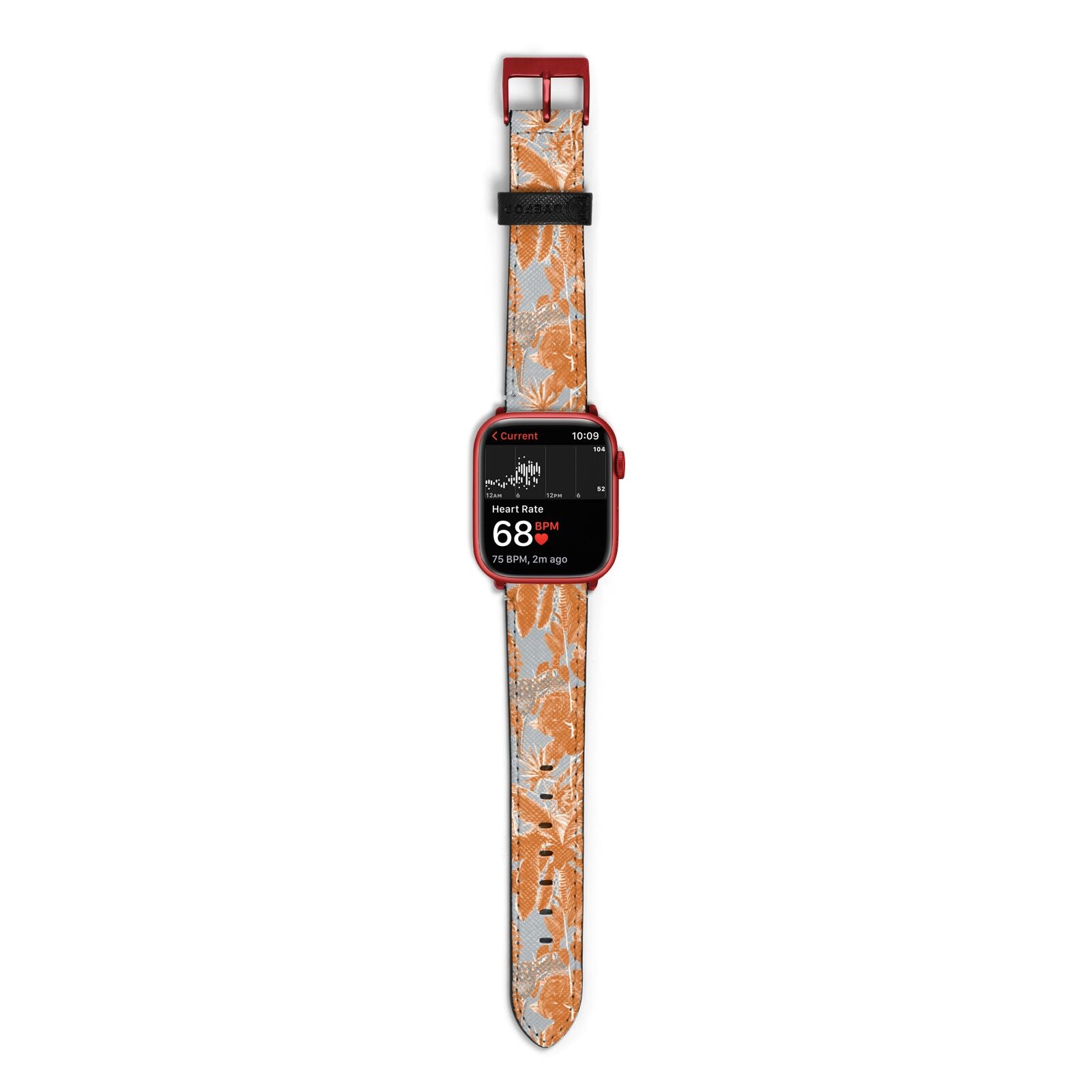 Tropical Apple Watch Strap Size 38mm with Red Hardware