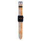 Tropical Apple Watch Strap with Blue Hardware