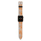 Tropical Apple Watch Strap with Gold Hardware