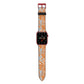 Tropical Apple Watch Strap with Red Hardware