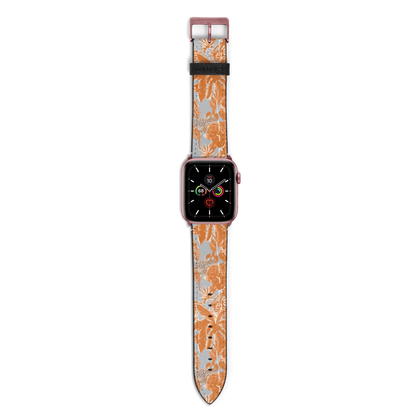 Tropical Apple Watch Strap with Rose Gold Hardware