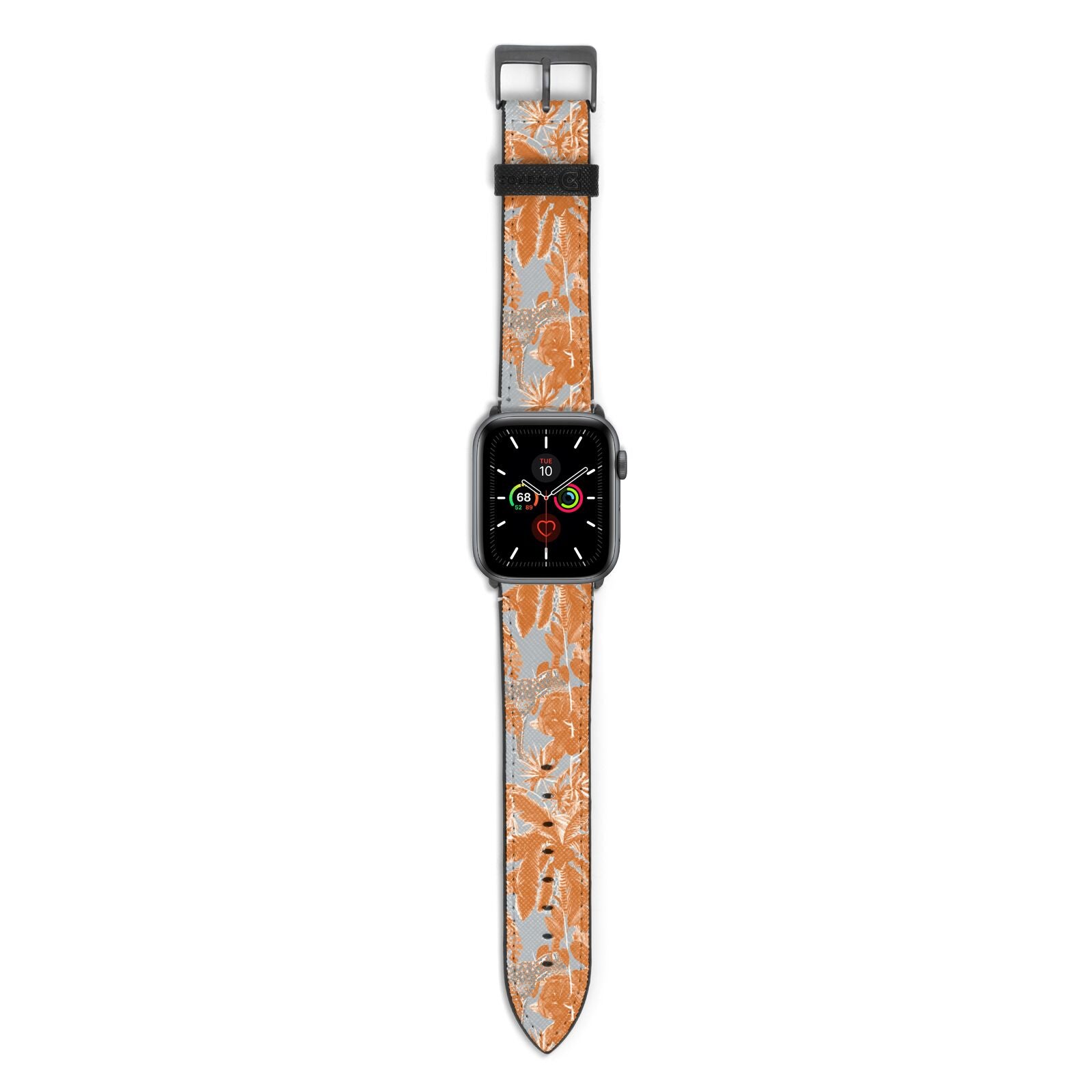 Tropical Apple Watch Strap with Space Grey Hardware