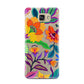 Tropical Floral Samsung Galaxy A7 2016 Case on gold phone