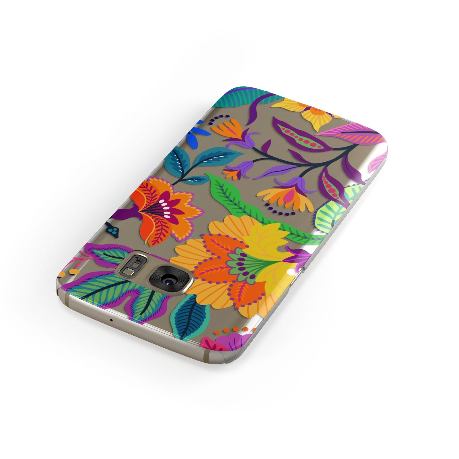 Tropical Floral Samsung Galaxy Case Front Close Up