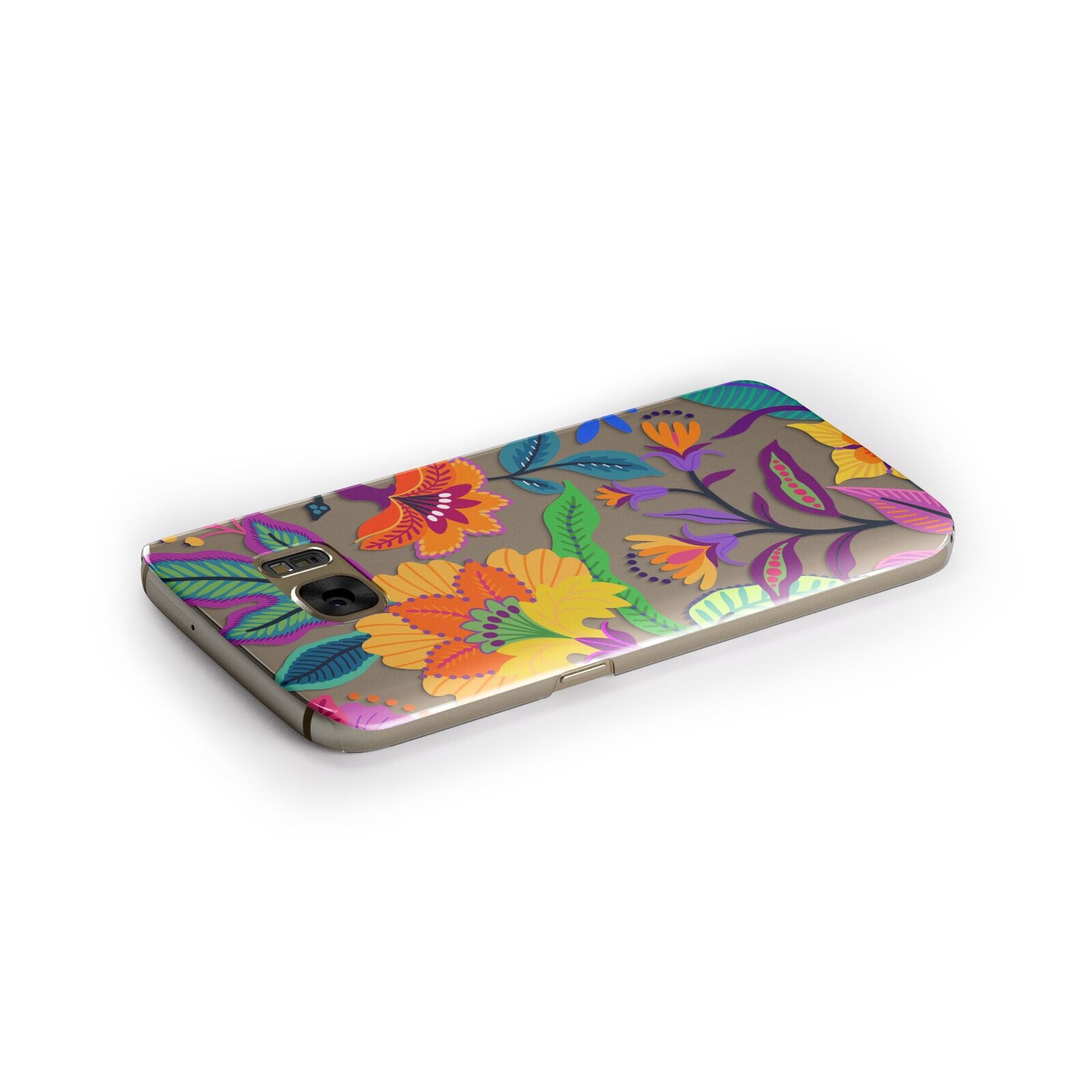 Tropical Floral Samsung Galaxy Case Side Close Up