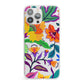Tropical Floral iPhone 13 Pro Max Clear Bumper Case